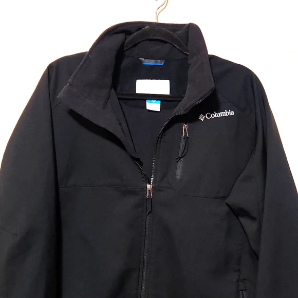 Columbia Omni Shield Black Soft-Shell Zip Up Jacket Men's Large